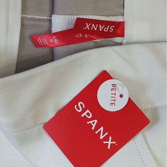SPANX Pants Classic White L Petite On-The Go Kick Flare Pants Pullover - Picture 10 of 12